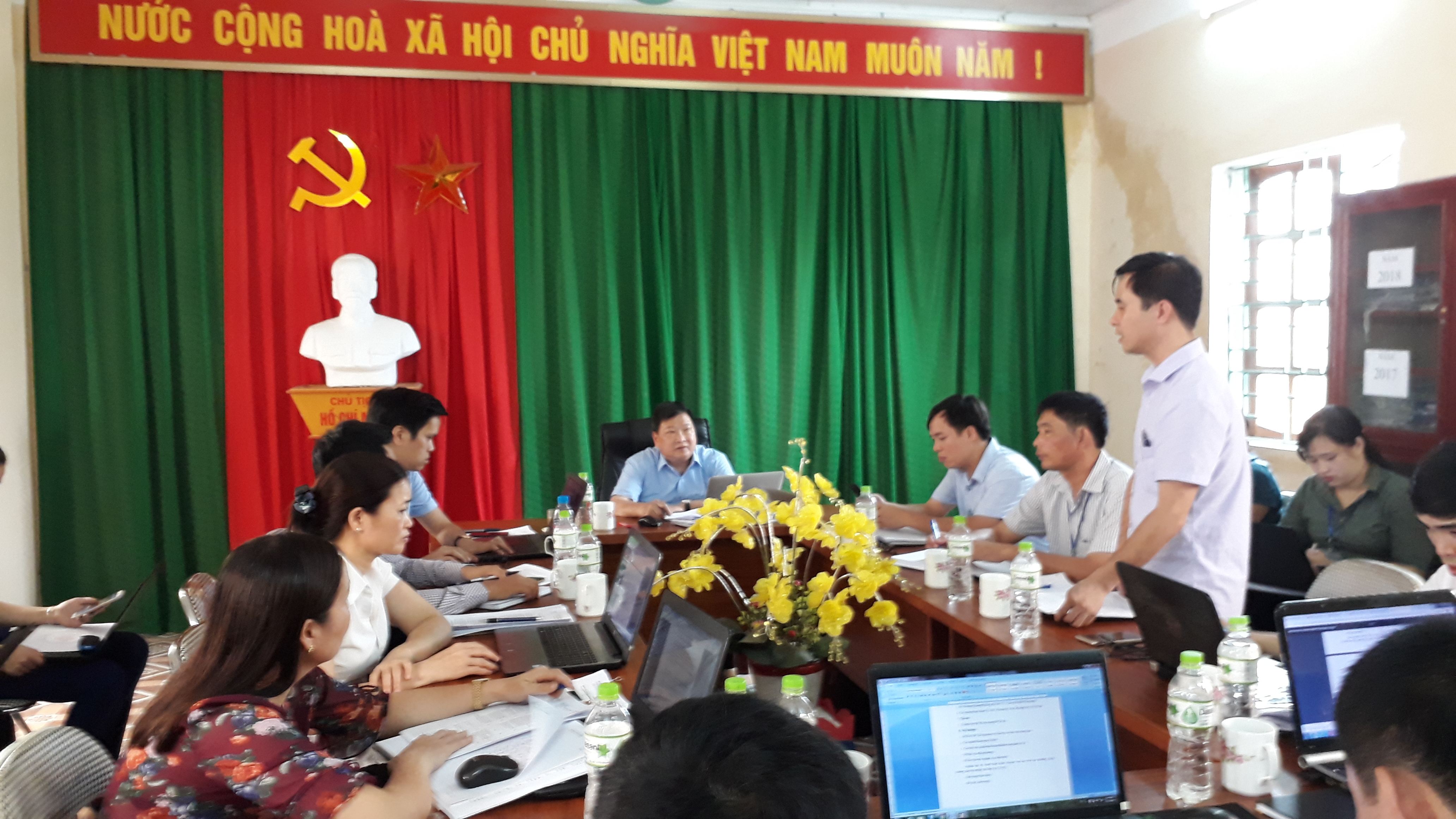 HĐND huyện Bắc Quang khảo sát tại xã Việt Vinh.
