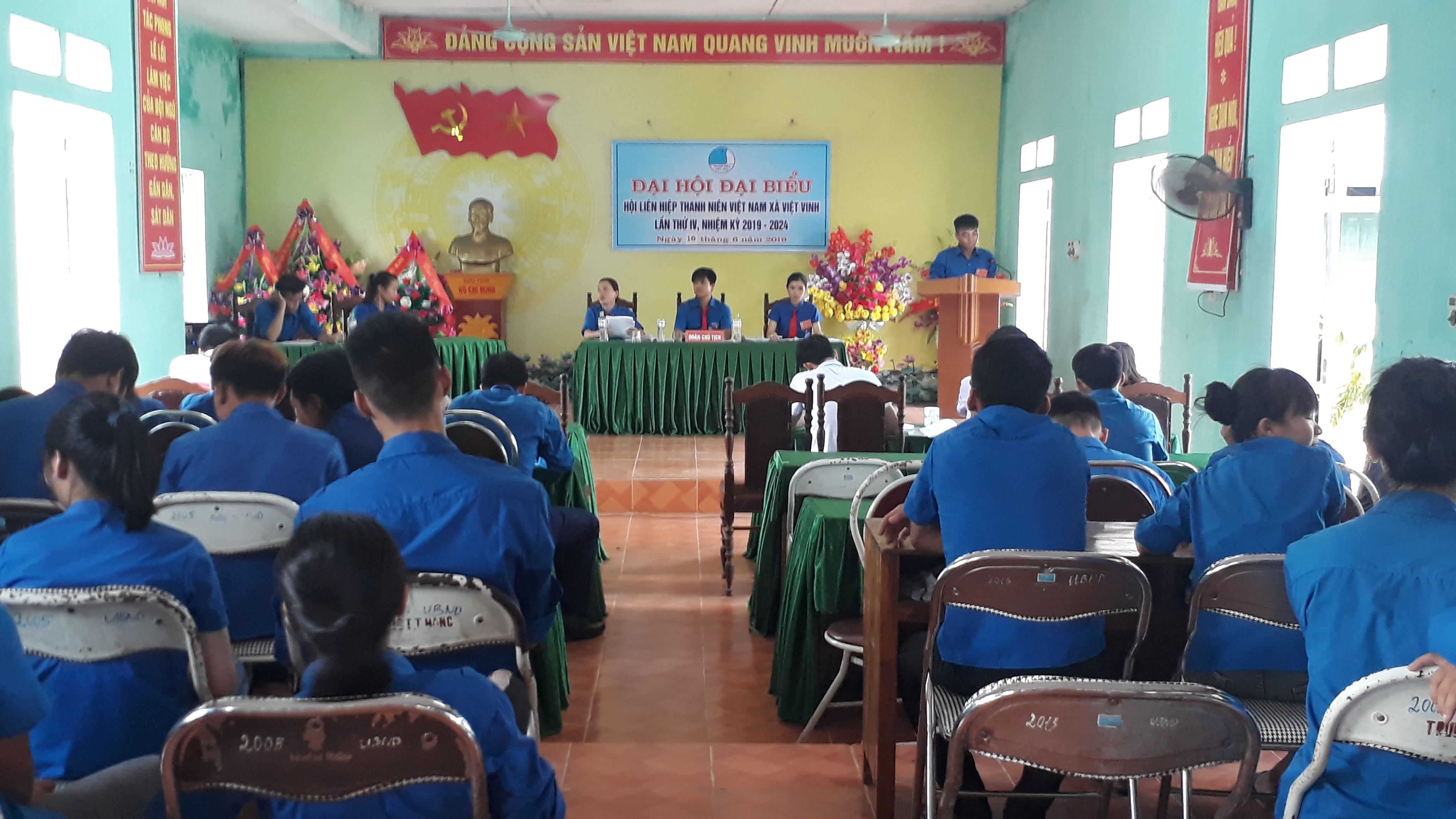 Đoàn thanh niên CSHCM xã Việt Vinh tổ chức Đại hội Hội liên hiệp thanh niên.
