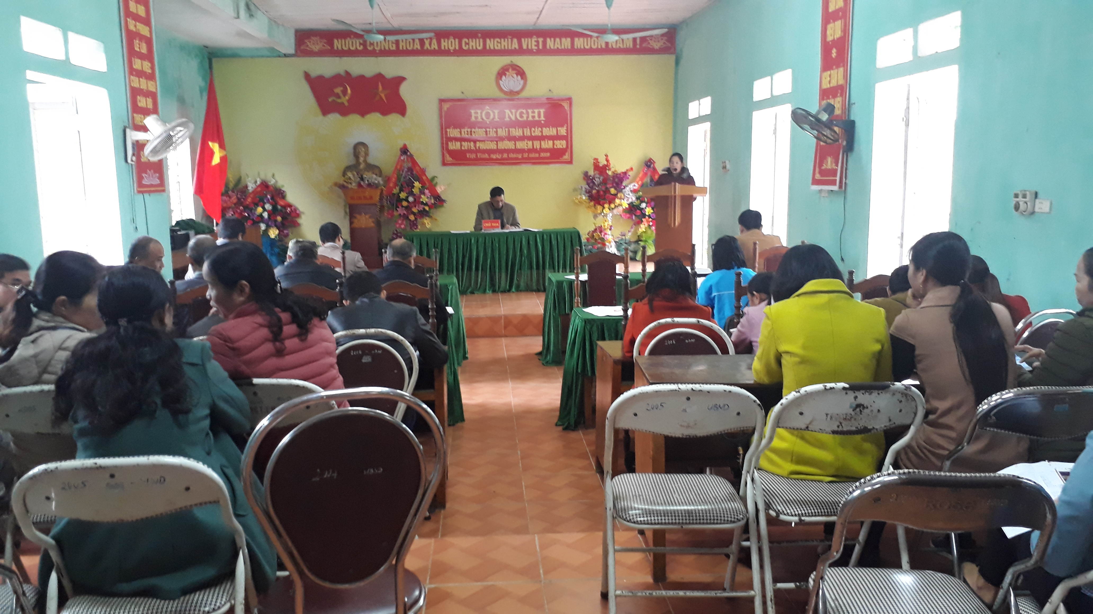 UBMTTQ và các tổ chức chính trị xã hội xã Việt Vinh tổ chức hội nghị tổng kết năm 2019.