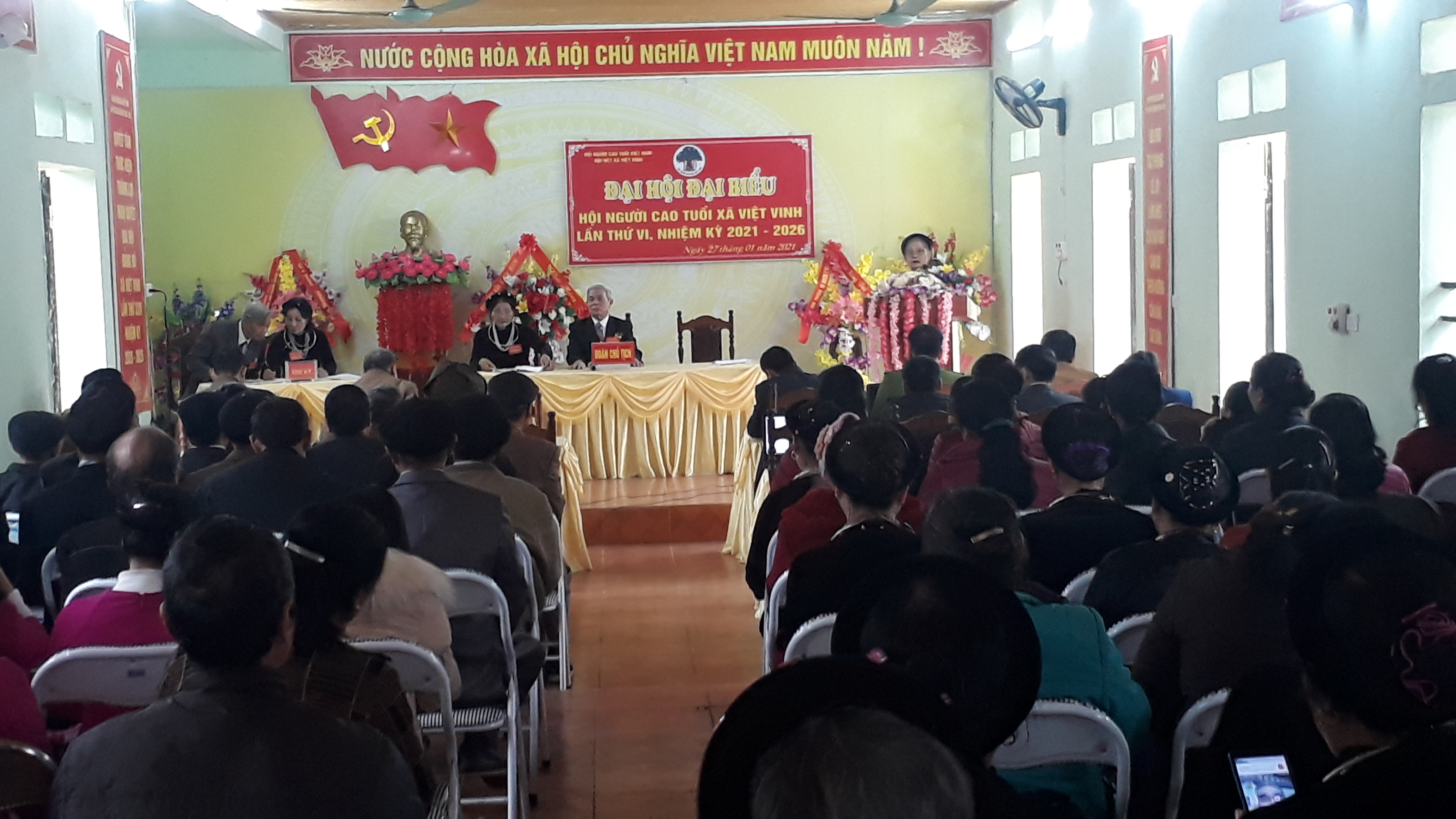 Đại hội Người cao tuổi xã Việt Vinh lần thứ VI, nhiệm kỳ 2021-2026