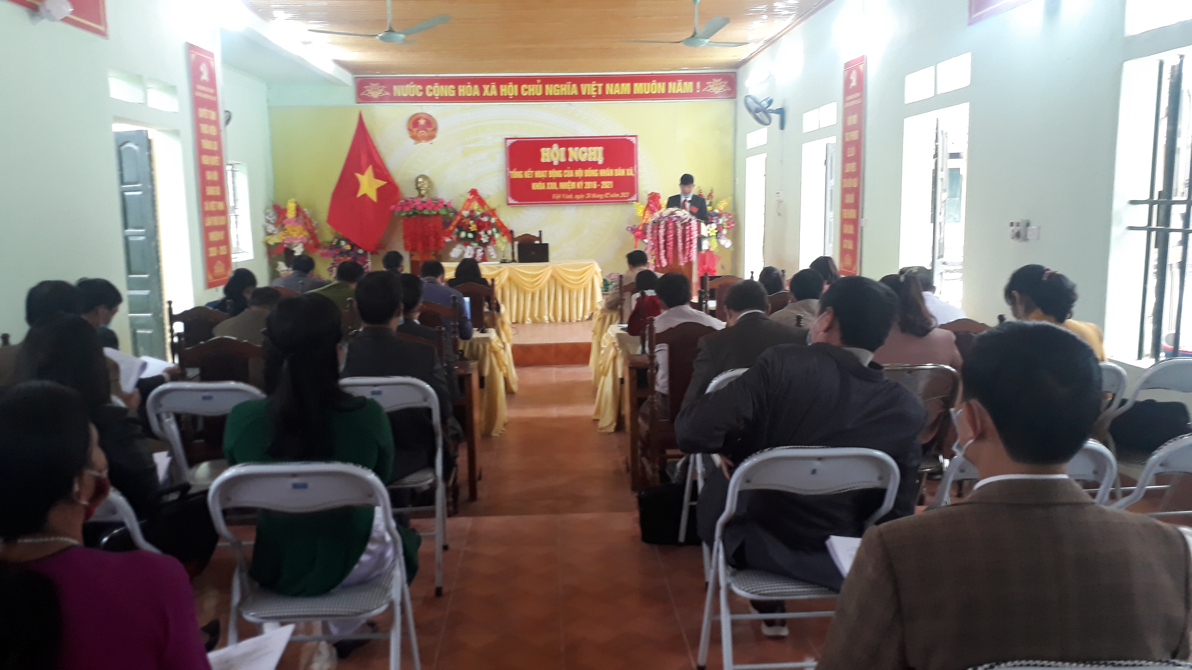 Hội đồng nhân dân xã Việt Vinh tổ chức Hội nghị Tổng kết hoạt động nhiệm kỳ 2016-2021