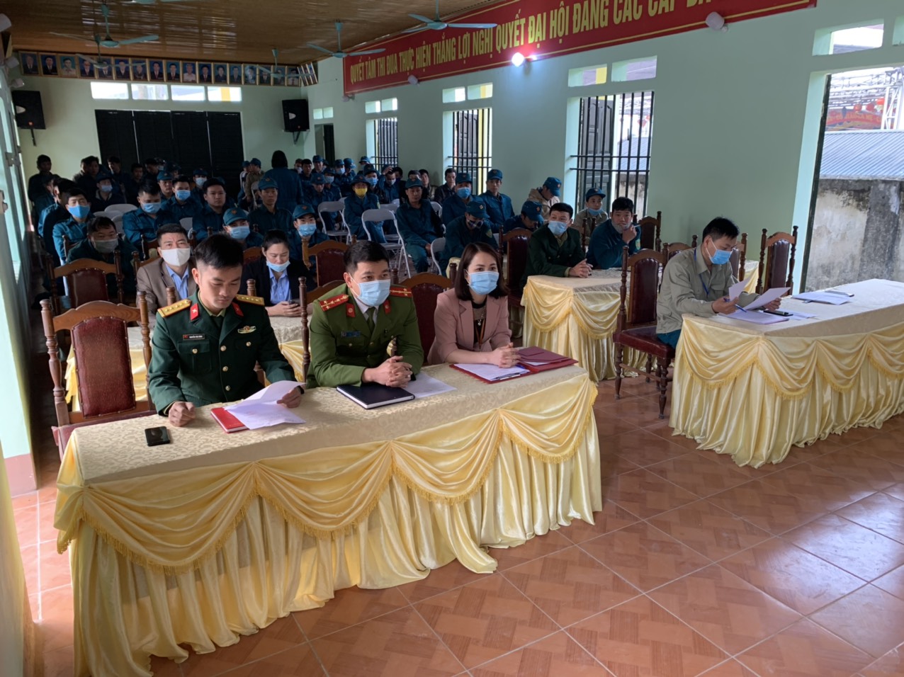 Xã Việt Vinh khai mạc huấn luyện dân quân năm 2021