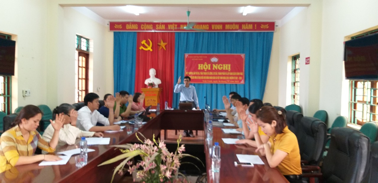 Xã Việt Vinh: Hội nghị Hiệp thương lần 3